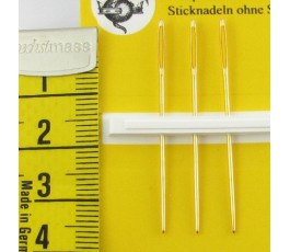 Gold plated tapestry needles no 22 (JG19822)