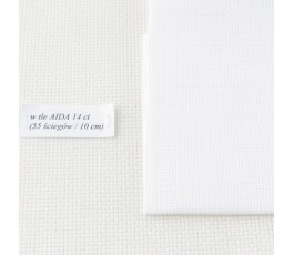 AIDA 18 ct z beli kolor: 100 - biały