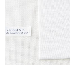 HARDANGER 22 ct ( 35 x 35 cm) kolor: 1 - biały