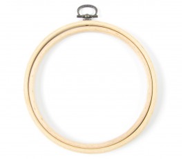 Wooden round frame 13 cm/8...