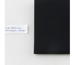 AIDA 16 ct ( 42 x 54 cm) kolor: 720 - czarny