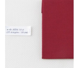 AIDA 18 ct ( 35x42 cm) kolor: 9060 - bordowy