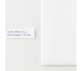 LINDA 27 ct ( 35 x 42 cm) kolor: 1 - biały
