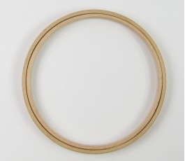 Ramka drewniana okrągła bez zawieszki 19 cm/ 16 mm (Nurge)