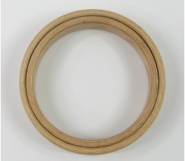 Ramka drewniana okrągła bez zawieszki 10 cm/ 24 mm (Nurge)