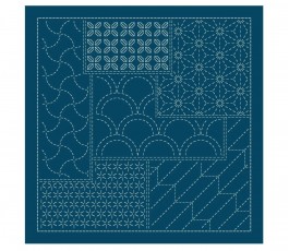 Hana-Fukin fabric navy...