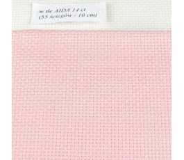 AIDA 14 ct (42 x 54 cm) kolor: 313 - różowy