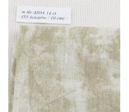 BELFAST VINTAGE (marmurkowy) 32 ct (50 x 70 cm) kolor: 7149 - khaki
