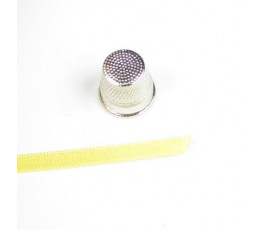 Wstążka satynowa dwustronna 6 mm, kolor: jasnżółty - 06