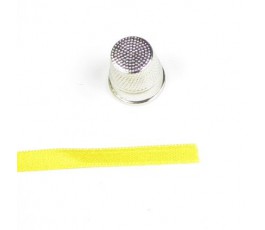 Wstążka satynowa dwustronna 6 mm, kolor: żółty - 07
