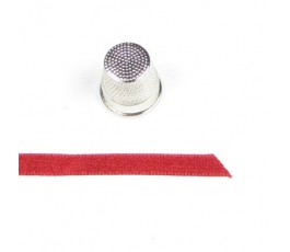 Wstążka satynowa dwustronna 6 mm, kolor: czerwony - 17