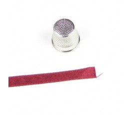 Wstążka satynowa dwustronna 6 mm, kolor: bordowy - 18