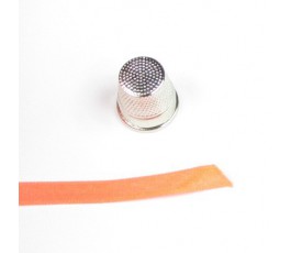 Wstążka satynowa dwustronna 6 mm, kolor: różowy fluo - 35