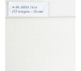 AIDA 14 ct (10 x 14 cm) colour: 11 - opalescent white