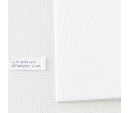 AIDA 16 ct ( 42 x 54 cm) kolor: 100 - biały