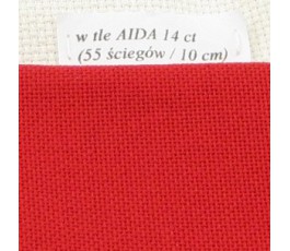 LUGANA 25 ct (35 x 35 cm) kolor 9003 - czerwony