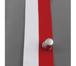 Tasiemka biało-czerwona 5 cm